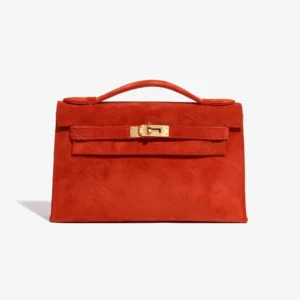 Best Replica Hermès Kelly Pochette Doblis Rouge Vif GHW