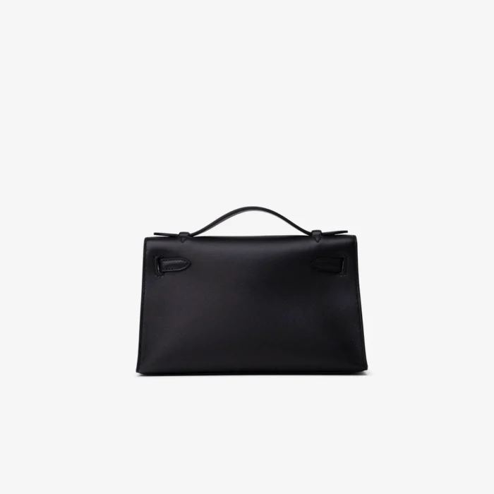 Best Replica Hermès Kelly Pochette Swift Black GHW - DLF - Image 2
