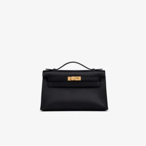 Best Replica Hermès Kelly Pochette Swift Black GHW - DLF