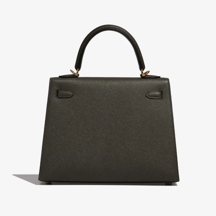 Best Replica Hermès Kelly Sellier 25 Epsom Vert de Gris GHW - Replica Handbags - Image 2
