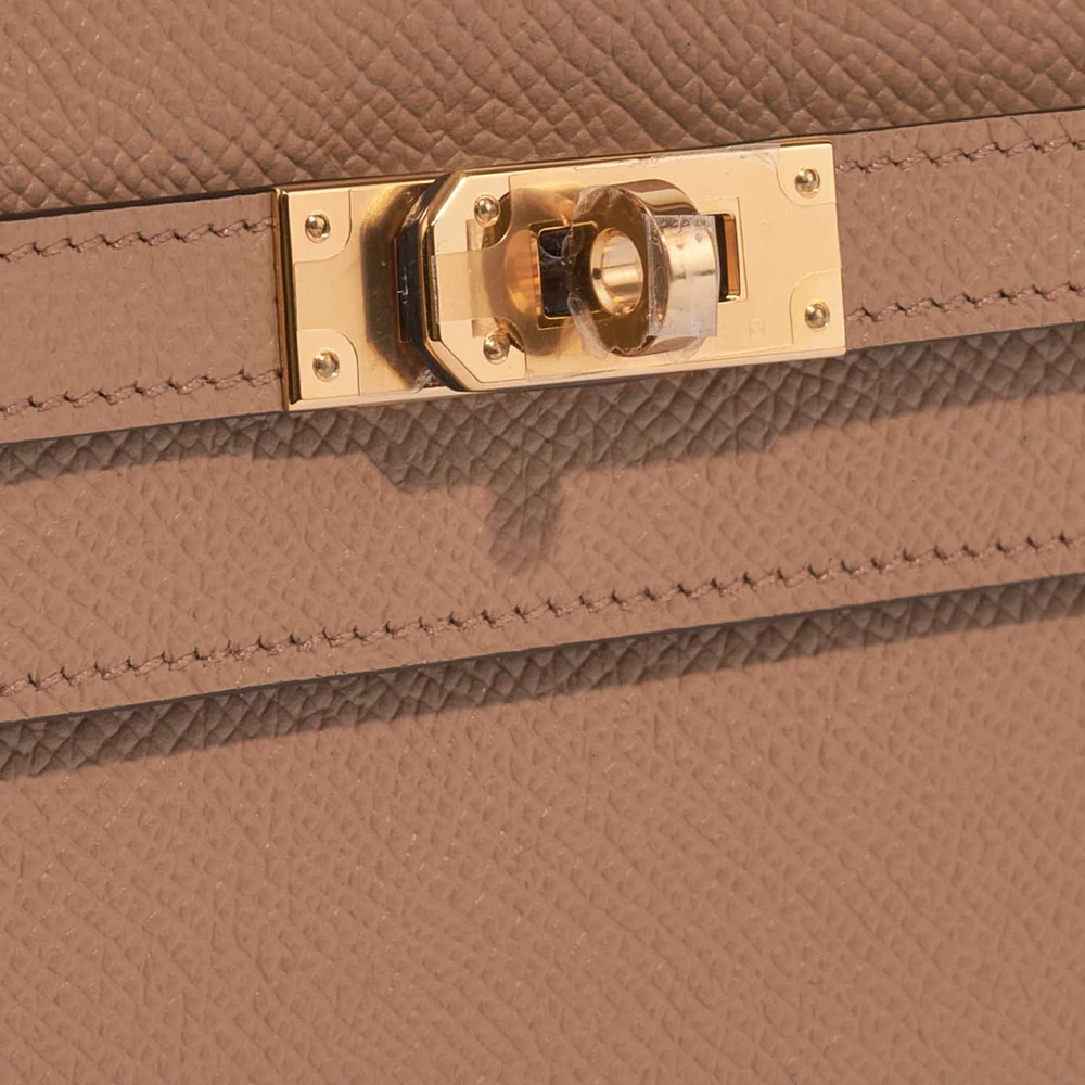 Best Replica Hermès Kelly To Go Epsom Chai/Mauve Sylvestre GHW - Replica Handbags - Image 7