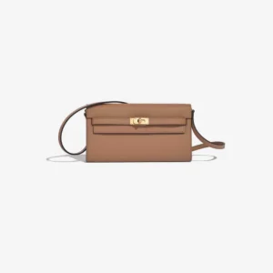 Best Replica Hermès Kelly To Go Epsom Chai/Mauve Sylvestre GHW