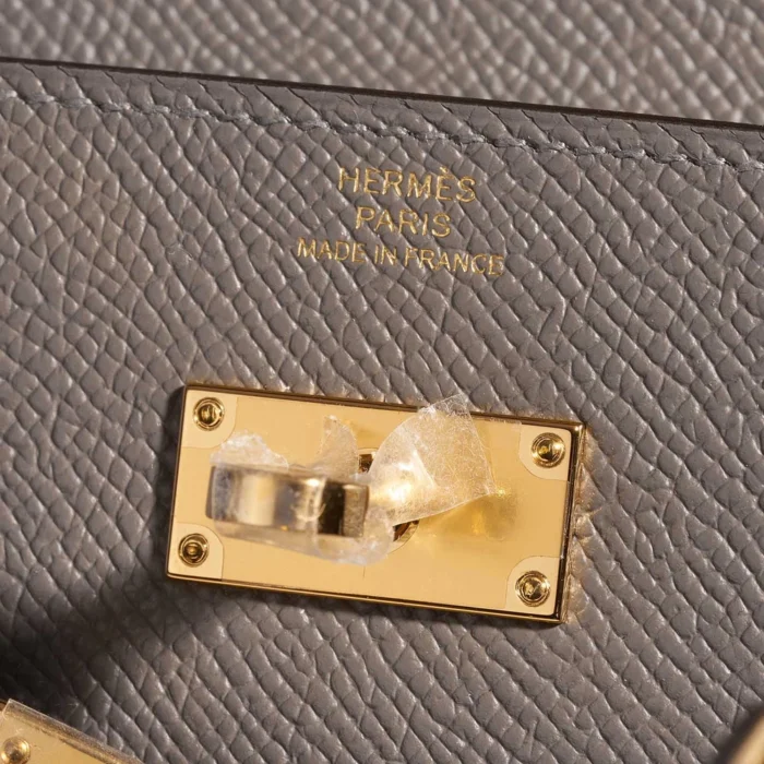 Best Replica Hermès Kelly To Go Epsom Gris Meyer GHW - Replica Handbags - Image 6