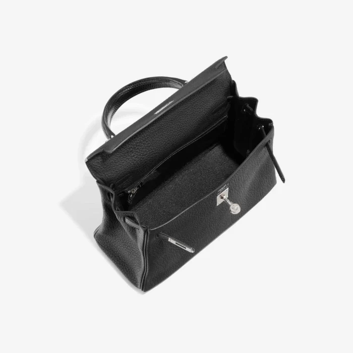 Best Replica Hermès Kelly Touch 25 Togo/Lizard Black PHW - Replica Handbags - Image 5