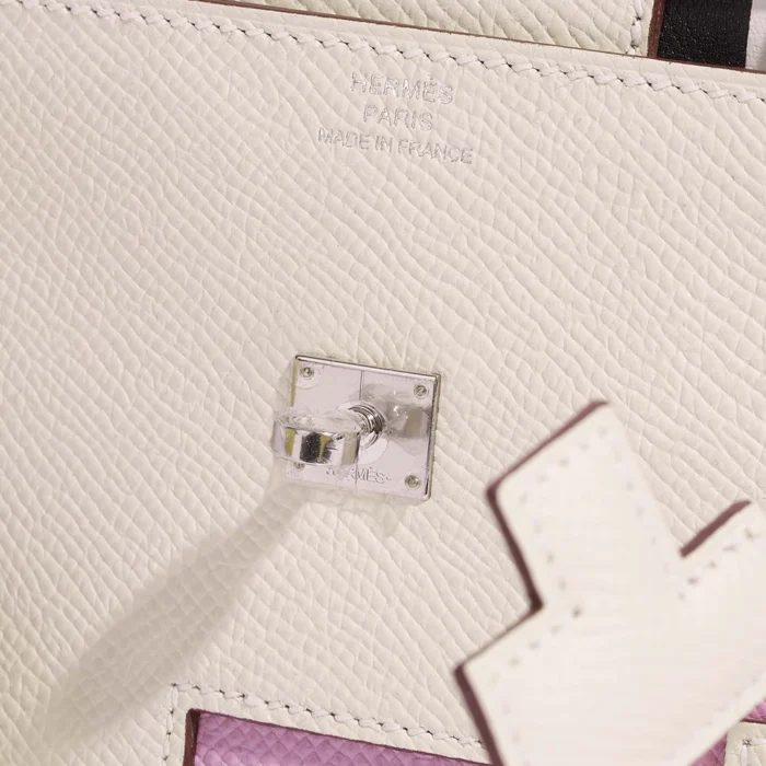 Best Replica Hermès Kellydole Picto Epsom Nata/Lime/Mauve Sylvestre/Chai PHW - Replica Handbags - Image 5