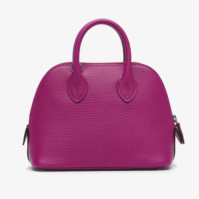 Best Replica Hermès Mini Bolide Chevre Rose Pourpre PHW - DLF - Image 2
