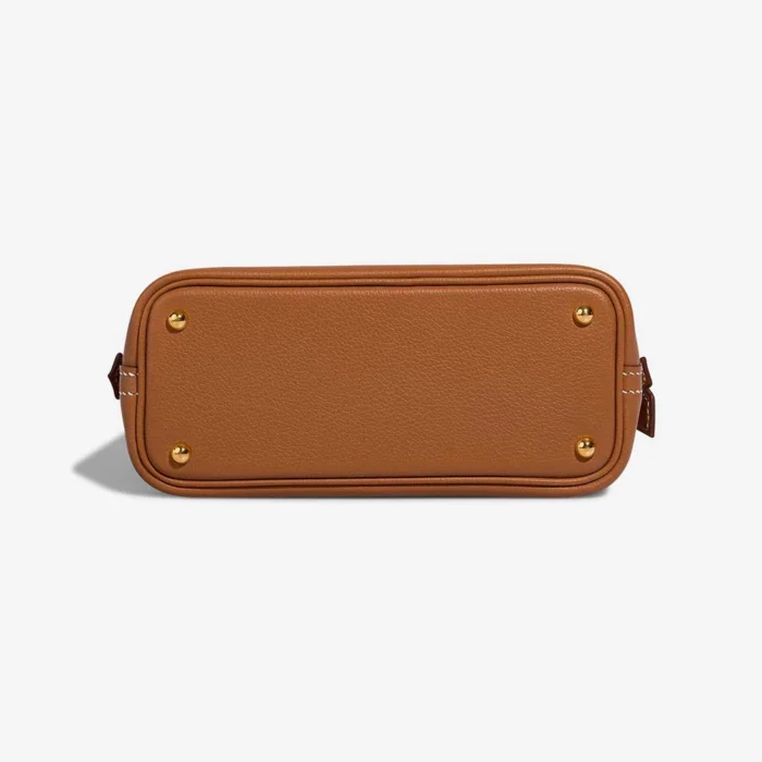 Best Replica Hermès Mini Bolide Evercolor Gold GHW - Replica Handbags - Image 3