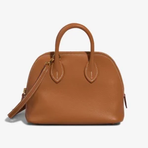 Best Replica Hermès Mini Bolide Evercolor Gold GHW - Replica Handbags
