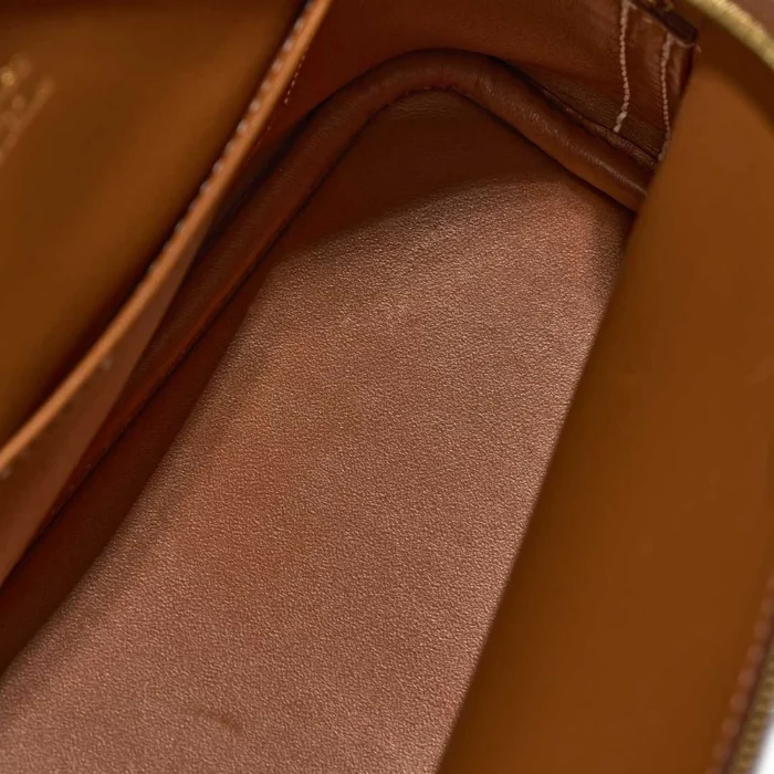 Best Replica Hermès Mini Bolide Evercolor Gold GHW - Replica Handbags - Image 5