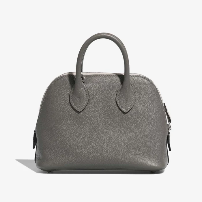 Best Replica Hermès Mini Bolide Evercolor Gris Meyer/Beton PHW - Replica Handbags - Image 3