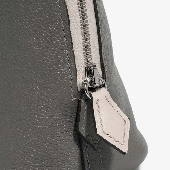 Best Replica Hermès Mini Bolide Evercolor Gris Meyer/Beton PHW - Replica Handbags - Image 6