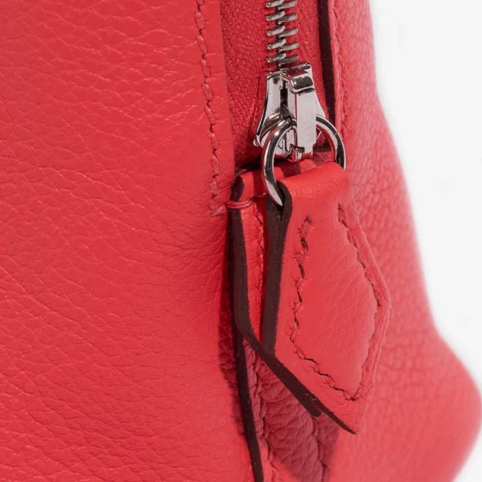 Best Replica Hermès Mini Bolide Evercolor Rose Texas PHW - Replica Handbags - Image 6