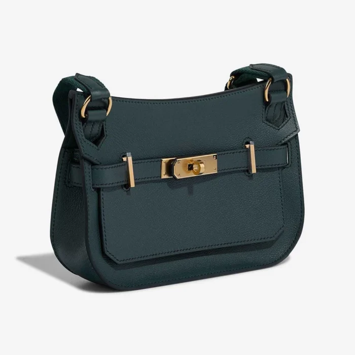 Best Replica Hermès Mini Jypsiere Evercolor Vert Cypres/Vert Rousseau GHW - Replica Handbags - Image 5