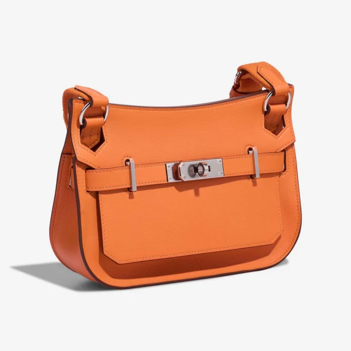 Best Replica Hermès Mini Jypsiere Swift Orange H PHW - Replica Handbags - Image 5