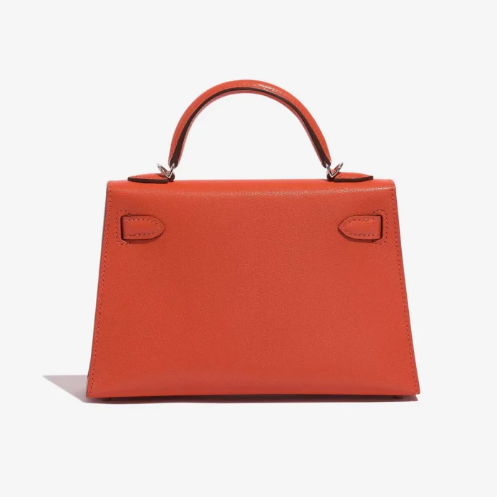 Best Replica Hermès Mini Kelly Chevre Mysore Capucine PHW - Replica Handbags - Image 2