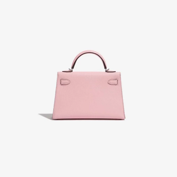 Best Replica Hermès Mini Kelly Chèvre Mysore Rose Sakura PHW - Replica Handbags - Image 2