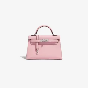 Best Replica Hermès Mini Kelly Chèvre Mysore Rose Sakura PHW