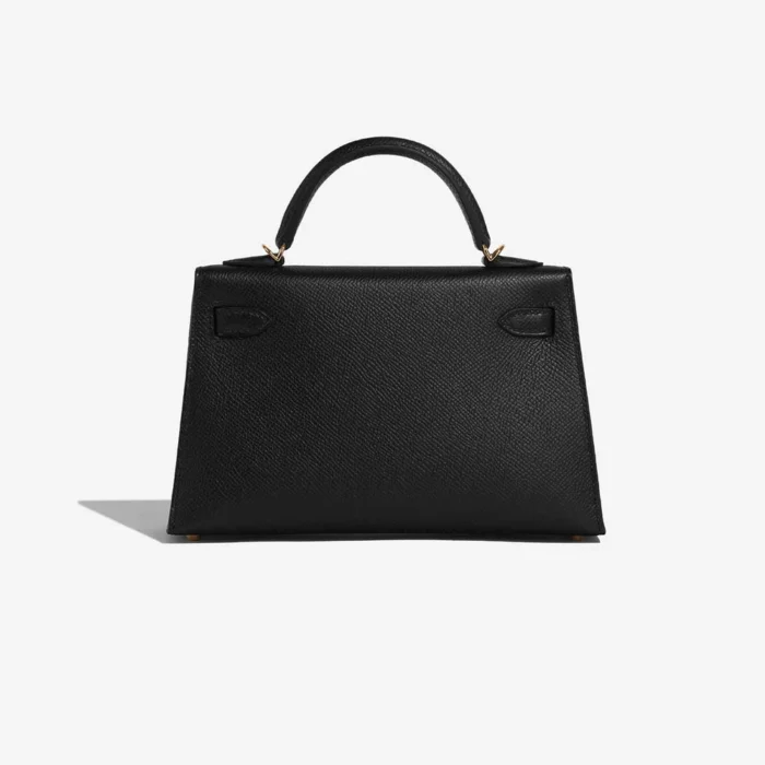 Best Replica Hermès Mini Kelly Epsom Black GHW - Replica Handbags - Image 2
