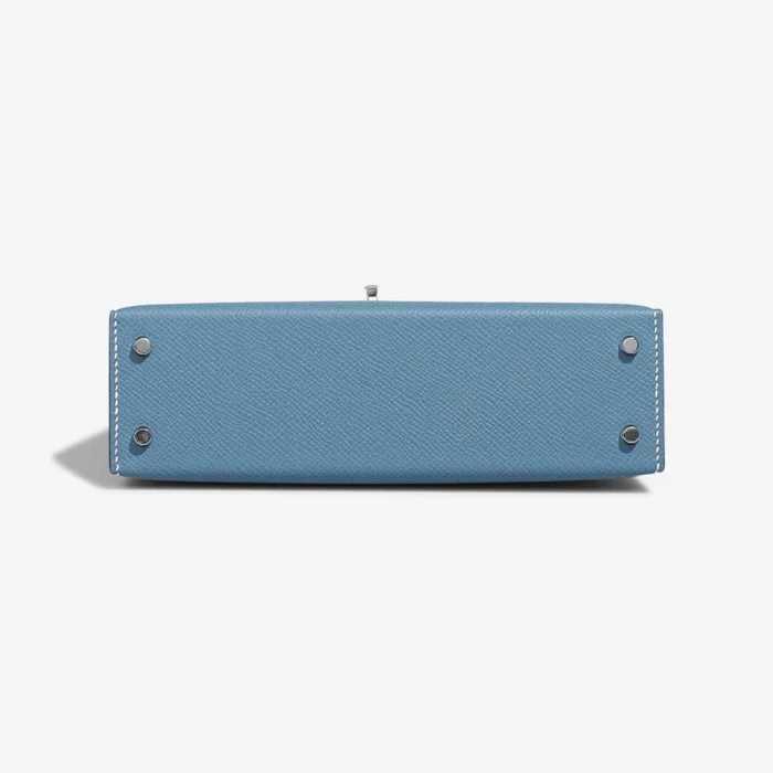 Best Replica Hermès Mini Kelly Epsom Bleu Jean PHW - Replica Handbags - Image 3
