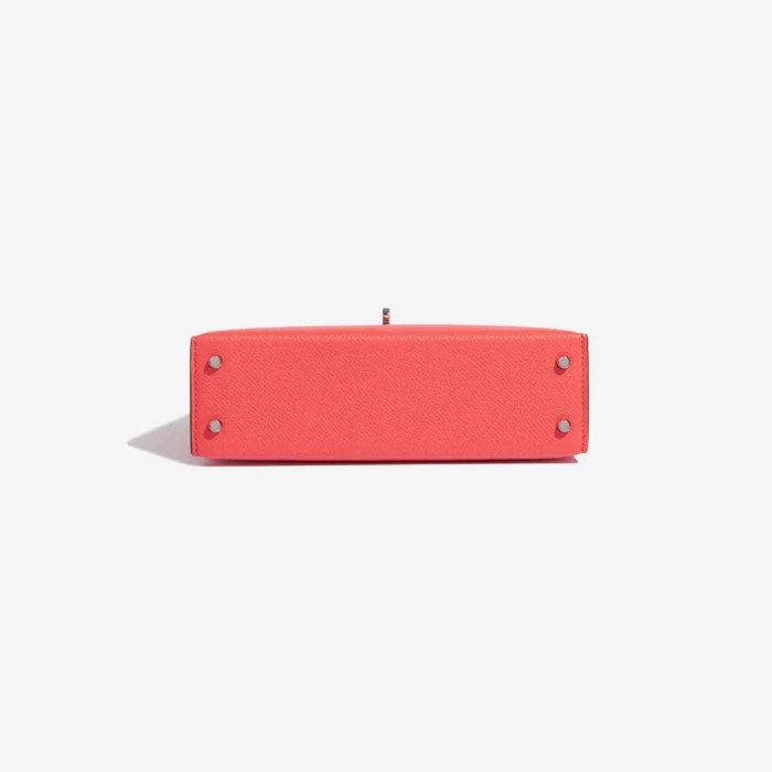 Best Replica Hermès Mini Kelly Epsom Limited Edition Verso Rose Jaipur/Rouge Vif PHW - Replica Handbags - Image 3