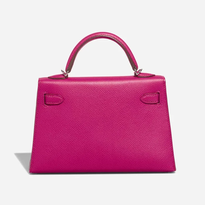Best Replica Hermès Mini Kelly Epsom Rose Pourpre PHW - Replica Handbags - Image 2