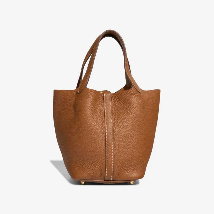 Best Replica Hermès Picotin 18 Clemence Gold GHW - Replica Handbags - Image 3