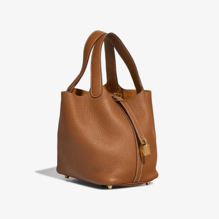 Best Replica Hermès Picotin 18 Clemence Gold GHW - Replica Handbags - Image 5