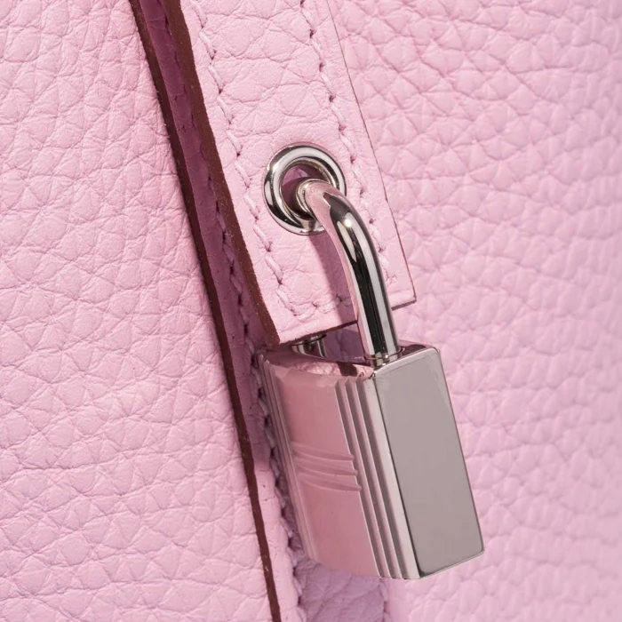 Best Replica Hermès Picotin 18 Clemence Mauve Sylvestre PHW - Replica Handbags - Image 7