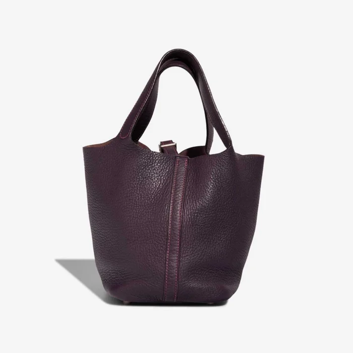 Best Replica Hermès Picotin 18 Clemence Raisin PHW - Replica Handbags - Image 3