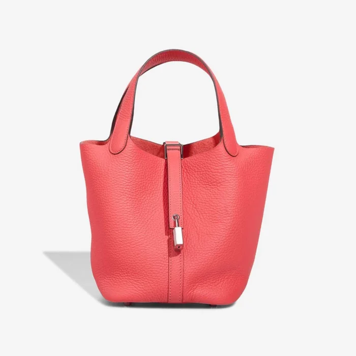 Best Replica Hermès Picotin 18 Clemence Rose Texas PHW - Replica Handbags