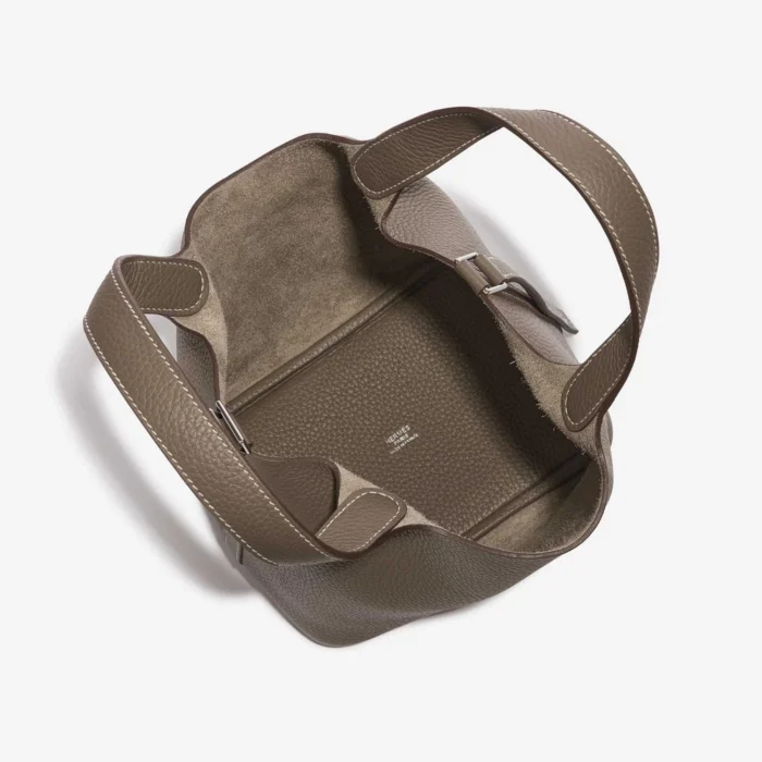 Best Replica Hermès Picotin 18 Taurillon Clemence Etoupe PHW - Replica Handbags - Image 5