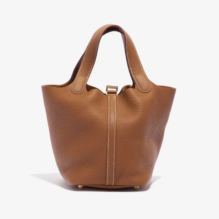 Best Replica Hermès Picotin 18 Taurillon Clemence Gold GHW - Replica Handbags - Image 2