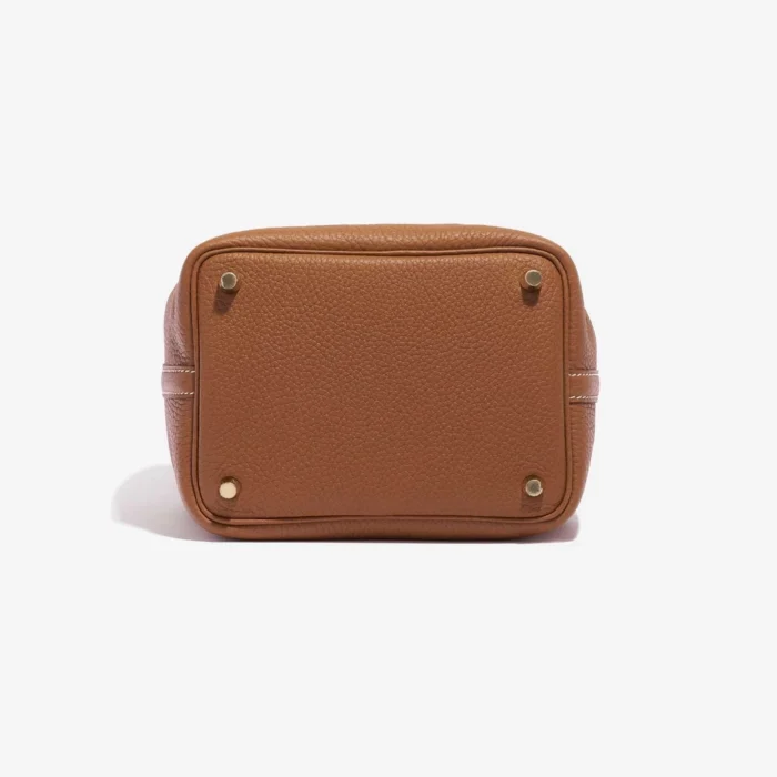 Best Replica Hermès Picotin 18 Taurillon Clemence Gold GHW - Replica Handbags - Image 3