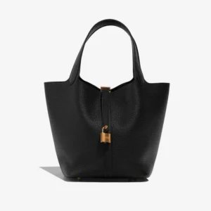 Best Replica Hermès Picotin 22 Clemence Black GHW - Replica Handbags