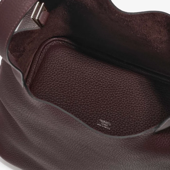 Best Replica Hermès Picotin 22 Clemence Rouge Sellier PHW - Replica Handbags - Image 6