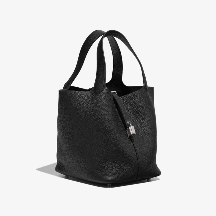 Best Replica Hermès Picotin 22 Taurillon Clemence Black PHW - Replica Handbags - Image 5