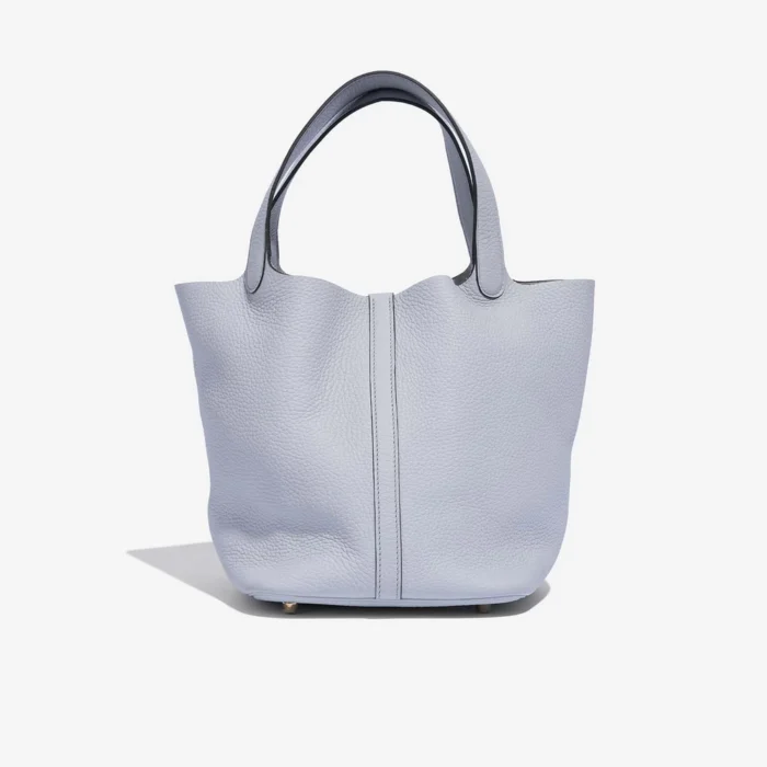 Best Replica Hermès Picotin 22 Taurillon Clemence Blue Pale GHW - Replica Handbags - Image 3