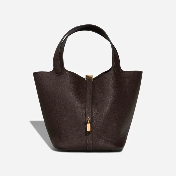Best Replica Hermès Picotin 22 Taurillon Clemence ebene GHW - Replica Handbags