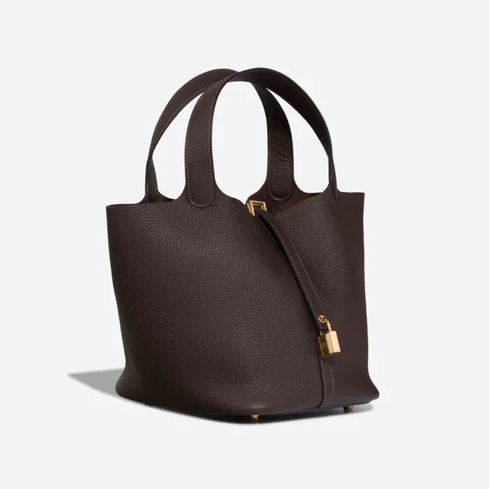 Best Replica Hermès Picotin 22 Taurillon Clemence ebene GHW - Replica Handbags - Image 5