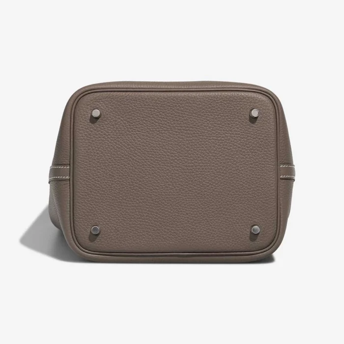 Best Replica Hermès Picotin 22 Taurillon Clemence Etoupe PHW - Replica Handbags - Image 4