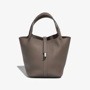 Best Replica Hermès Picotin 22 Taurillon Clemence Etoupe PHW - Replica Handbags