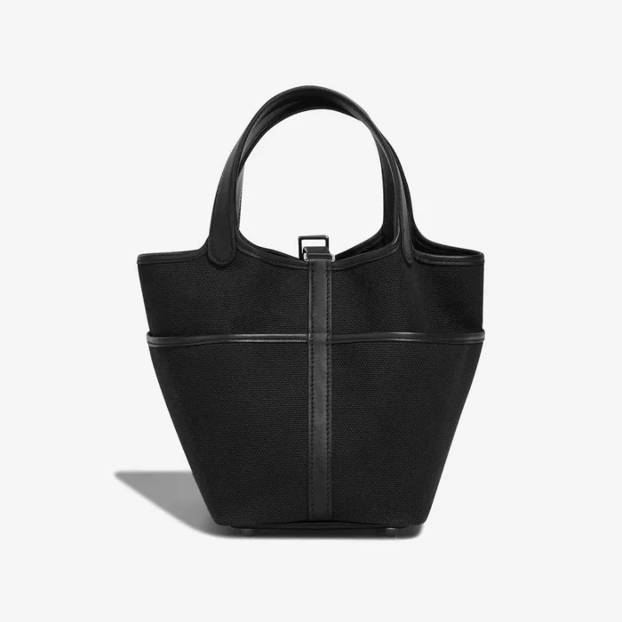 Best Replica Hermès Picotin Cargo 18 Toile Goeland/Swift Black PHW - Replica Handbags - Image 3
