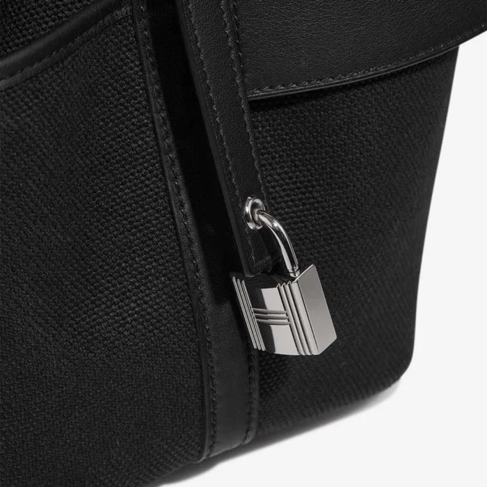 Best Replica Hermès Picotin Cargo 18 Toile Goeland/Swift Black PHW - Replica Handbags - Image 7
