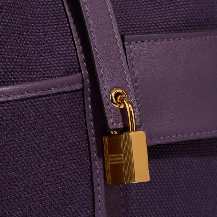 Best Replica Hermès Picotin Cargo 18 Toile Goeland/Swift Raisin/Cassis GHW - Replica Handbags - Image 7
