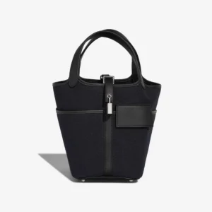 Best Replica Hermès Picotin Cargo 18 Toile/Swift Black/Bleu Marine PHW - Replica Handbags