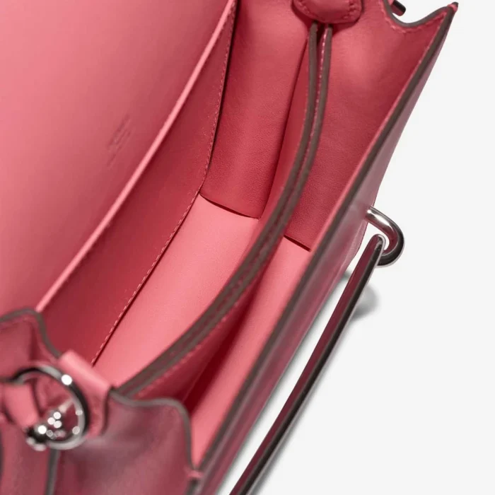 Best Replica Hermès Roulis 18 Swift Rose Azalee PHW - Replica Handbags - Image 6