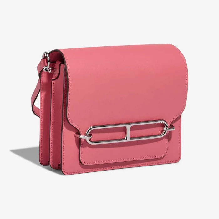 Best Replica Hermès Roulis 18 Swift Rose Azalee PHW - Replica Handbags - Image 5
