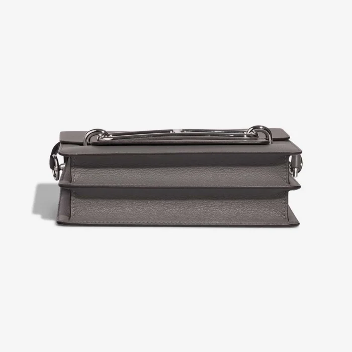 Best Replica Hermès Roulis 23 Clemence Gris Meyer PHW - Replica Handbags - Image 4