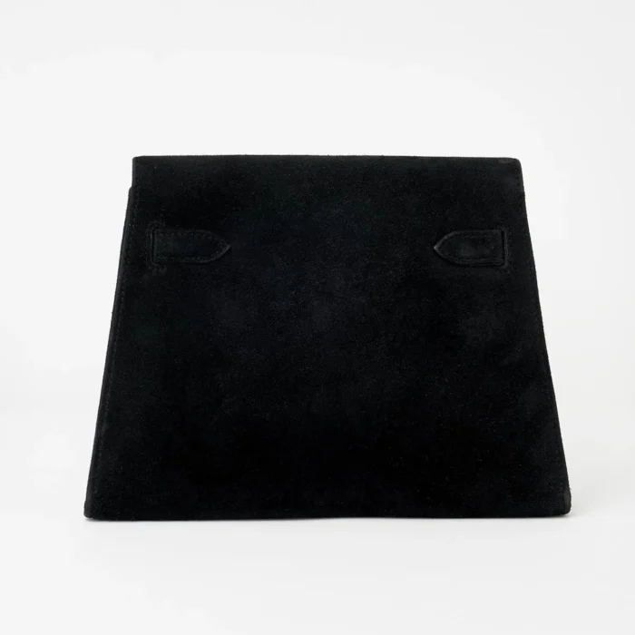 Best Replica Hermès Vintage Kelly Doblis Noir Evening Envelope GHW - DLF - Image 2