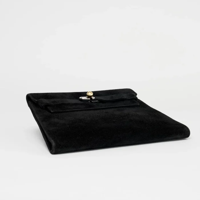 Best Replica Hermès Vintage Kelly Doblis Noir Evening Envelope GHW - DLF - Image 3